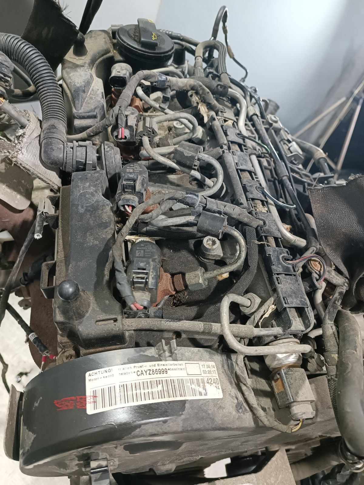 Двигатель CAYZ Volkswagen Caddy 3 1.6 Дизель