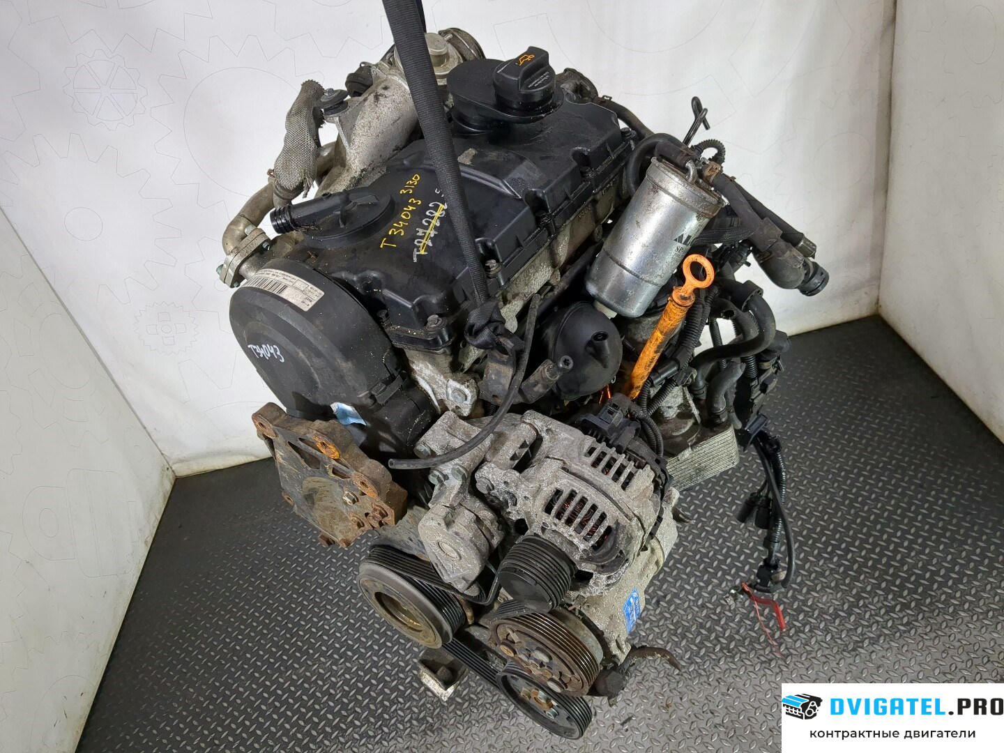 Двигатель Seat Alhambra 2000 - 2010 AUY 1.9 л., Дизель, TDI, артикул 8802647