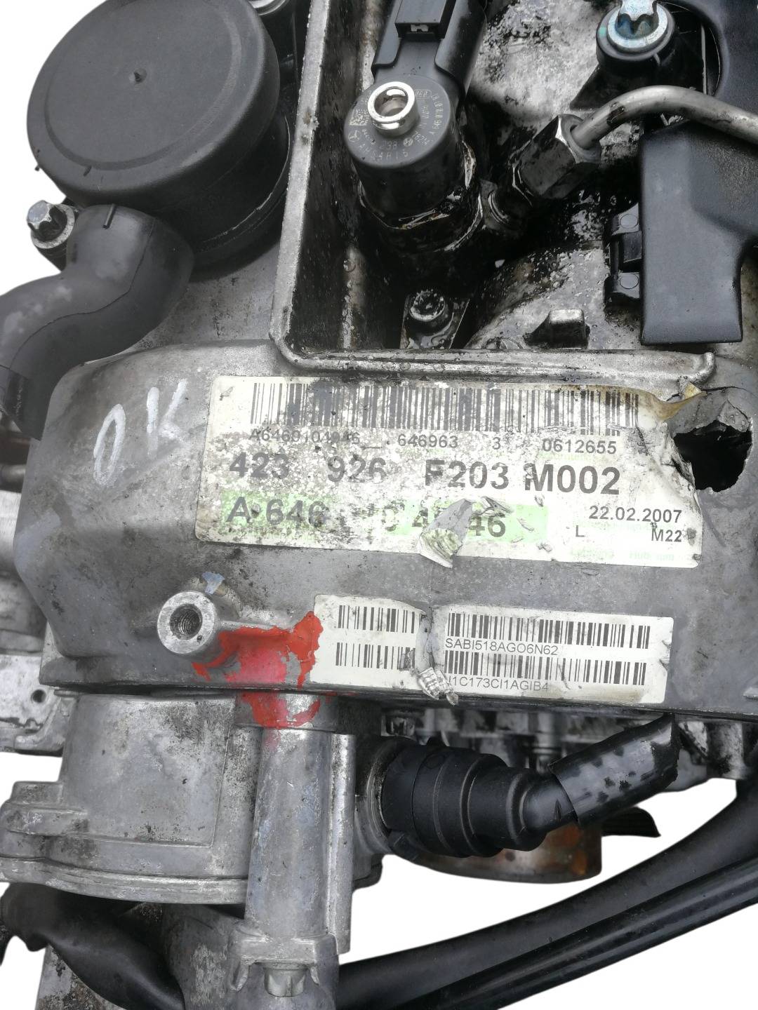 Двигатель 646963 Mercedes-Benz C W203 2.2 Дизель