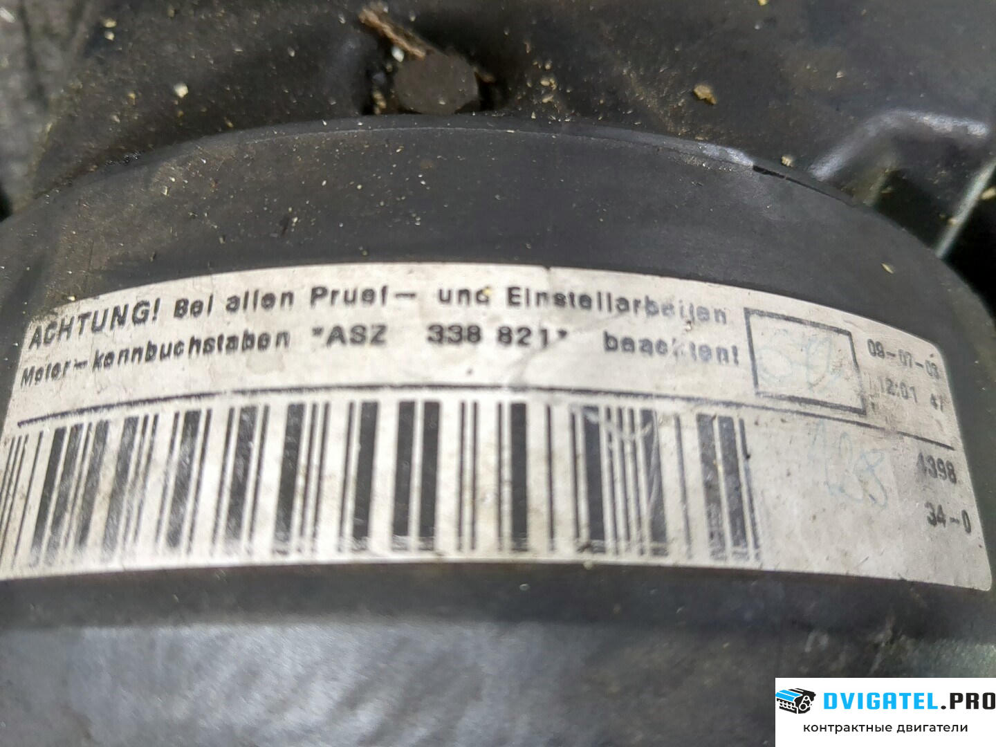 Двигатель Seat Alhambra 2000 - 2010 AUY 1.9 л., Дизель, TDI, артикул 8802647