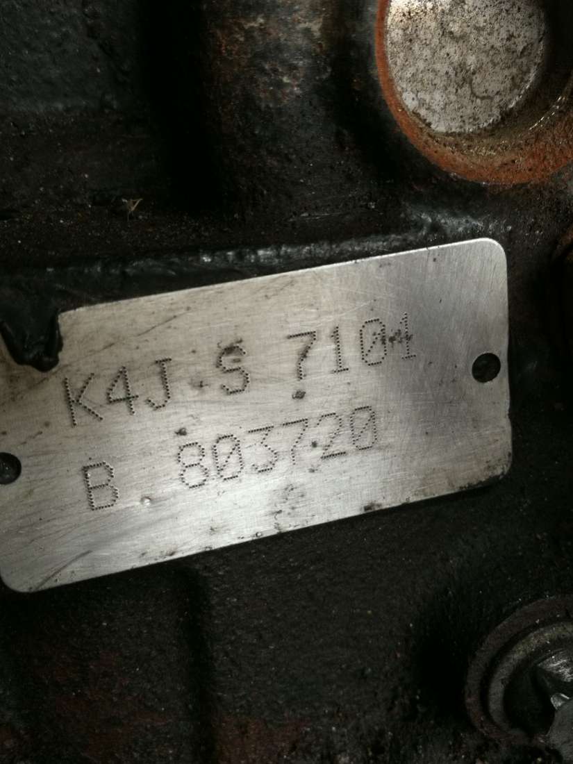 Двигатель K4JS7101 Renault Megane 2 1.4 Бензин