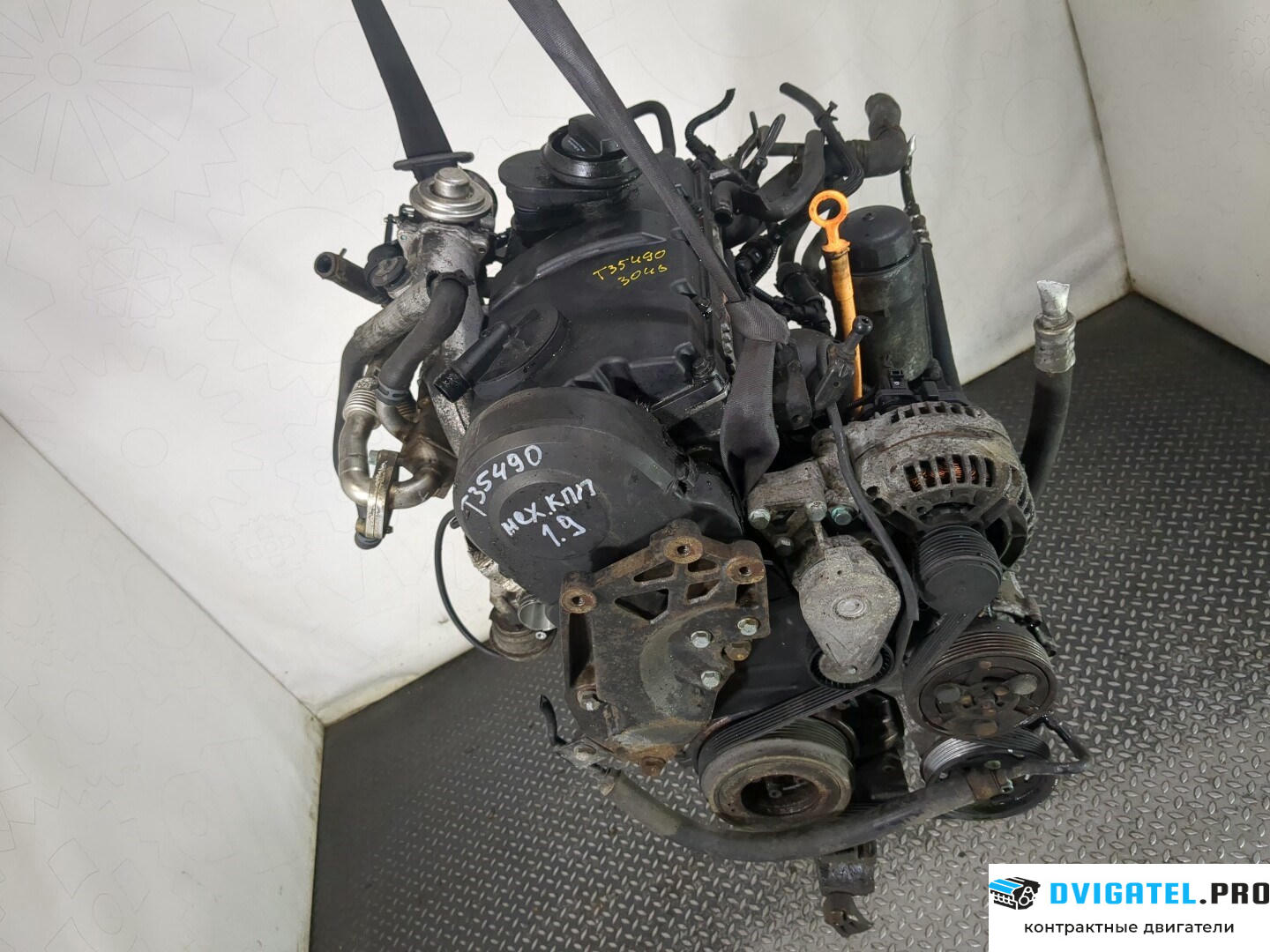 Двигатель Ford Galaxy 2000 - 2006 AUY 1.9 л., Дизель, TDI, артикул 8589235