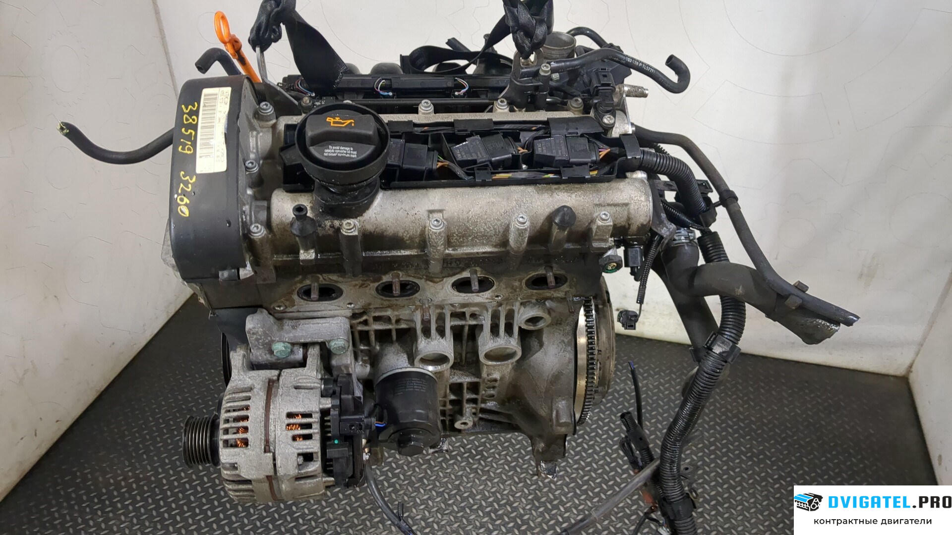 Двигатель Seat Ibiza 3 2006 - 2008 BKY 1.4 л., Бензин, Инжектор, артикул 9137132